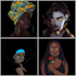 design beautiful african american character illustrations for you