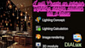 create an interior lighting design using dialux