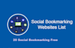provide indexable social bookmarking backlinks manually