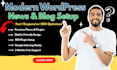 set up your modern wordpress news and blog website