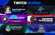 custom banner design for kick, twitch, facebook, youtube or twitter
