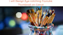 design eye catching youtube thumbnail on canva