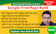 be ranking your website on google first page by SEO service