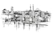 hand draw architecture and urban design sketches