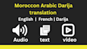 do moroccan arabic darija translation