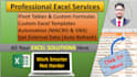 create professional excel templates, do macros, vba, formulas, excel automation