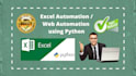 do excel task or web task automation using python