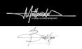 create modern custom signature, handwritten,scripted,cursive logo design