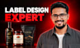 create print ready label design for your product