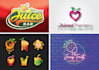 design smoothies and juice bar fruit restaurant logo