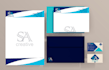 make business card with stationery items
