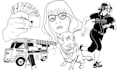 draw awesome line art and silhouette vector illustration