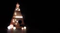 add logo and text christmas santa dance promo