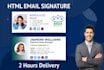 creative clickable HTML email signature