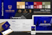 design strong brand style guide with logo