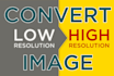 convert low resolution logo to high resolution