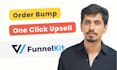 setup one click upsell and order bump design on funnelkit
