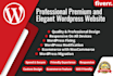 create a professional, premium and elegant wordpress website