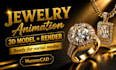 create luxury jewelry animation and product rendering video
