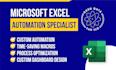 quickly automate or develop custom microsoft excel spreadsheet using vba macro