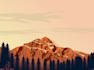 design landscape illustration botanical season horror themes in vector art