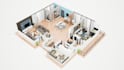 create a realistic 3d floor plan