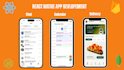 do custom app development for android, ios with ai chatbot as react native dev