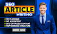 do SEO article writing, blog post writing or content writing, copywriting