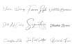 design handwritten signature, calligraphy photography logo