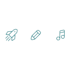 design flat, minimalist custom icons vector for web and app