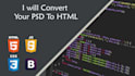 convert your PSD to responsive HTML bootstrap4