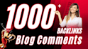 1000 blog comment dofollow HQ SEO backlinks