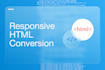 convert psd to html, figma to htm, xd to html, responsive bootstrap 5