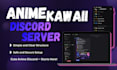 design an aesthetic anime kawaii discord server