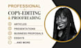professionally proofread your document or article