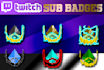 create custom twitch sub badges and emotes