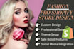 create shopify fashion store or website