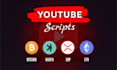 do crypto youtube scripts for bitcoin, eth, kaspa, tao, and more cryptos