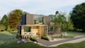 render interior and exterior of caravans, container box houses, tents structure