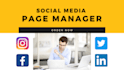 be your facebook and instagram community manager