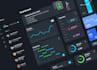 design trendy web app, admin dashboard UI