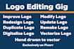 do redesign, enhance, improve, digitalize, cleanup existing logo