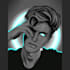 draw your picture into vector portrait glow in the dark