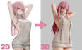 make an anime model for print or a game