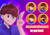 draw you or your character in anime cartoon styles