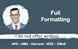 fully format your article, thesis, dissertation, book chapter for publication