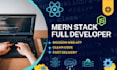 build your full stack mern web application using react, nextjs, nodejs and mongo