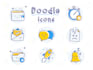 create hand drawn doodle art icons