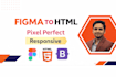 convert figma to html, psd to html responsive website