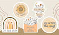design cute motivational sticker for your business